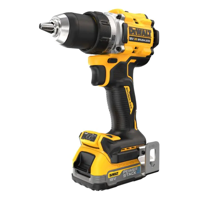 Dewalt 18V XR Brushless Drill Driver - 2 X 1.7Ah POWERSTACK Batteries - DCD800E2T-GB