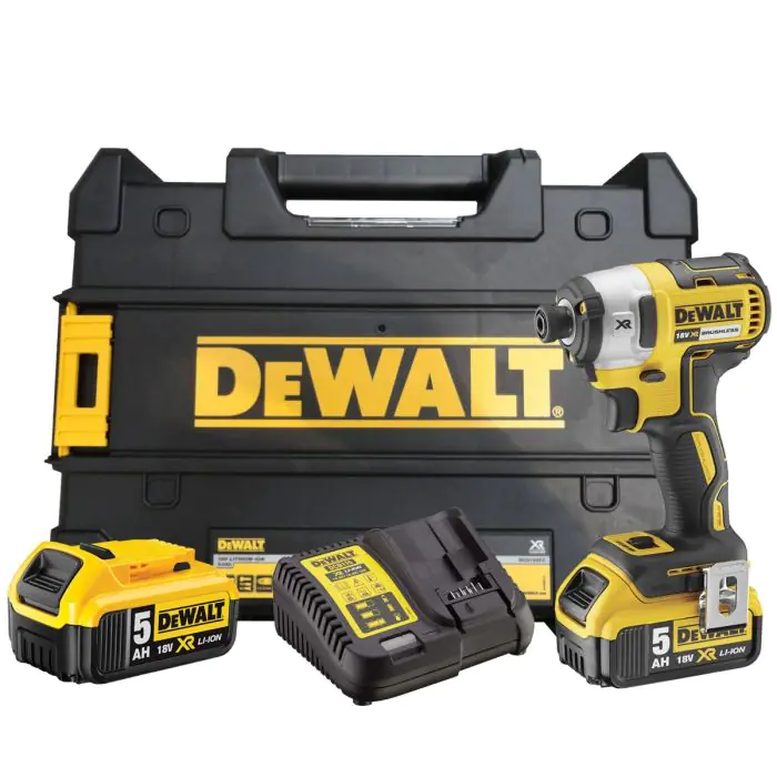 Dewalt 18V XR Brushless Impact Driver - 2 X 5Ah - DCF887P2-GB