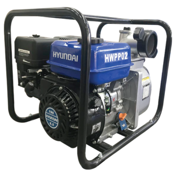 هيونداي مضخة مياه محرك بنزين 2 بوصة &times; 5.5 حصان - أقصى رأس 26 متر، أقصى تدفق 600 لتر/دقيقة - HWPP02