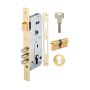Kale High Secuirty Mortise Lock 45mm With 65mm Cylinder - Brass