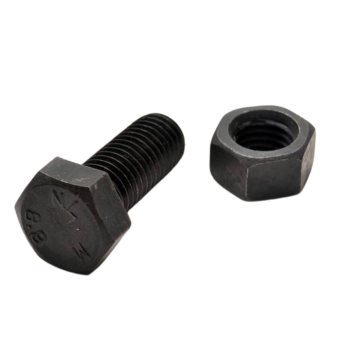 Black Hex Screws with Nuts