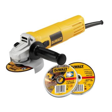 DeWalt 950W 115mm Slide Switch Small Angle Grinder Kit - DWE4114-B5