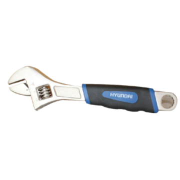 Hyundai Adjustable Wrench with Rubber Grip & Number - 10" - HHT0017