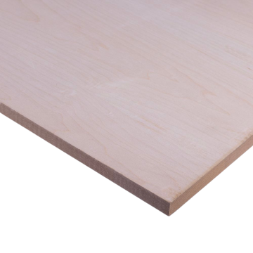 Maple Veneered MDF - 6 * 1220 * 2440mm - 2 Sides - China