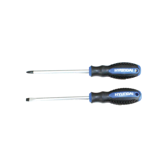 Hyundai 6-Piece Screwdriver Set with Plastic Grip - HHT0023