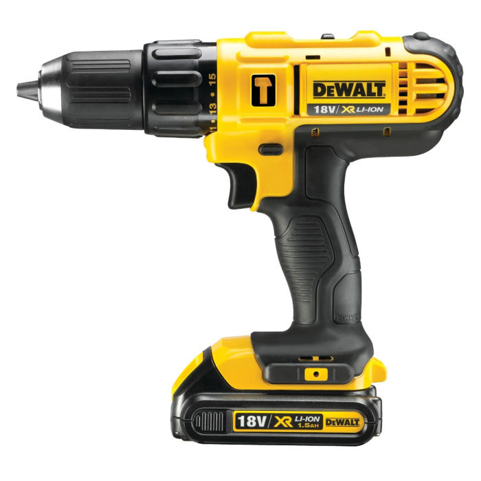 Dewalt OPP XR 18V Hammer Drill Driver - 1.5Ah Battery pack - DCD776S2-B5 Dewalt OPP XR 18V Hammer Drill Driver - 1.5Ah Battery pack - DCD776S2-B5
