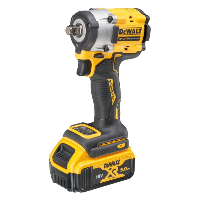 Dewalt 18V XR Brushless 1/2" Hog Ring Compact Impact Wrench - 2 X 5AH in TSTAK - DCF921P2T-GB