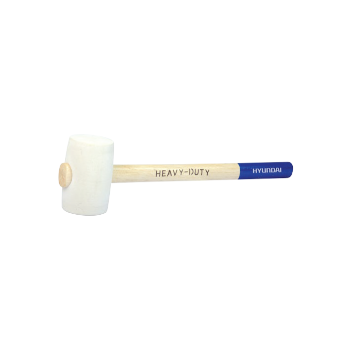 Hyundai Rubber Mallet With Wood Handle - 50 Mm - HHT0015 Hyundai Rubber Mallet With Wood Handle - 50 Mm - HHT0015