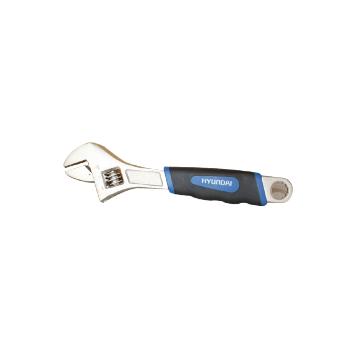 Hyundai Adjustable Wrench with Rubber Grip & Number - 12" - HHT0018 Hyundai Adjustable Wrench with Rubber Grip & Number - 12" - HHT0018