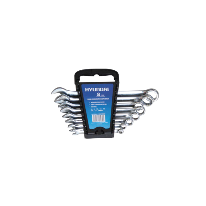 Hyundai Combination Spanner 6Pcs - Open/Close (8 Hyundai Combination Spanner 6Pcs - Open/Close (8